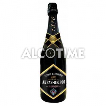 Шампанское "Абрау Дюрсо" 0.75L белое полусладкое